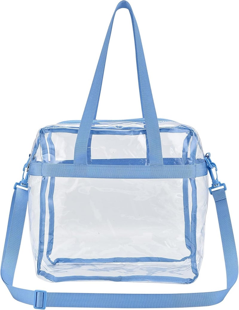 USPECLARE Clear Tote Bag for Stadium Events, 12x6x12 Transparent Stadium Bag for Work, Sports Games,Gym，Concerts - Image 3